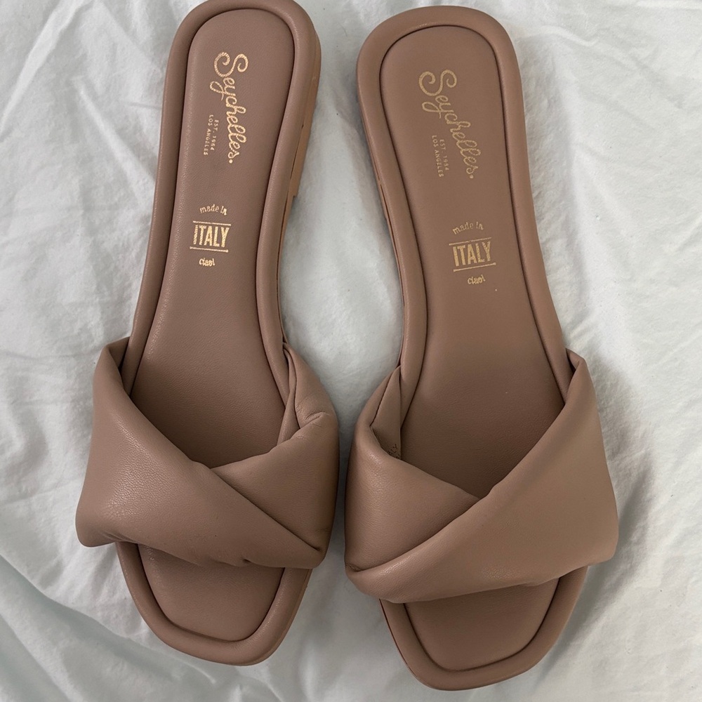 Seychelles Women's Brown Twist Slide Sandals